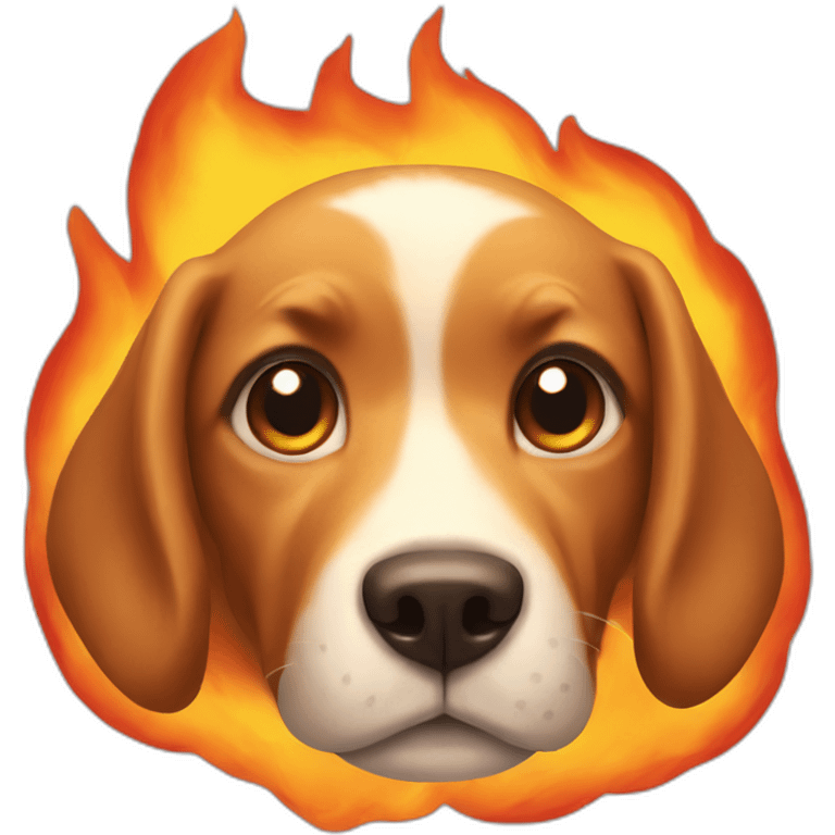 dog-in-fire emoji