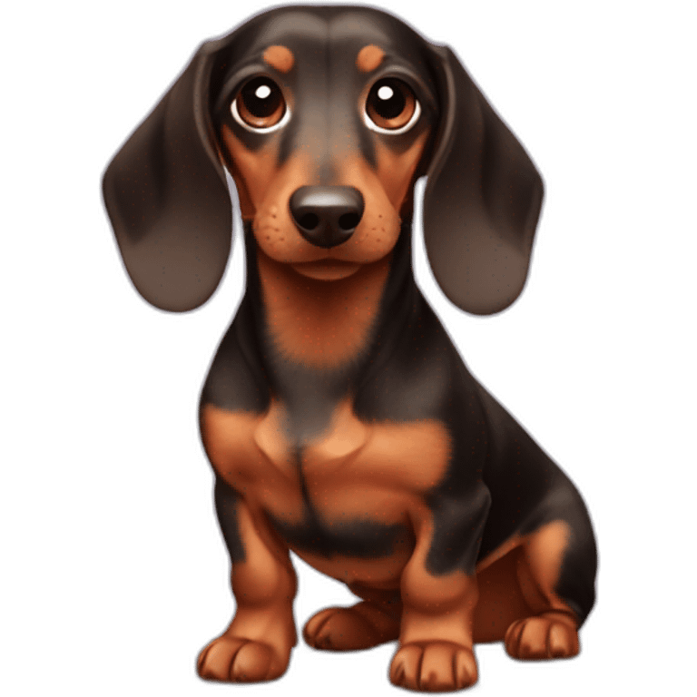 mini dachshund emoji