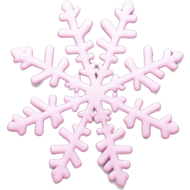 pastel pink snowflake  emoji