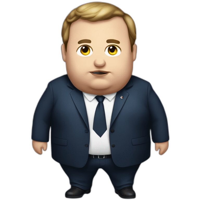 obese macron emoji