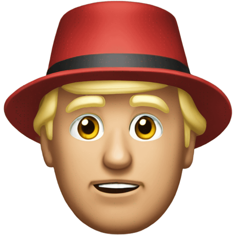 Donald trump saying great hat emoji