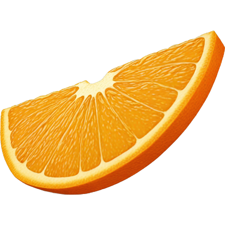 3D Orange slice  emoji