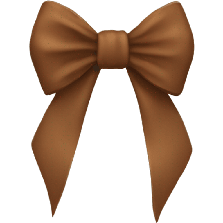 Brown bow emoji