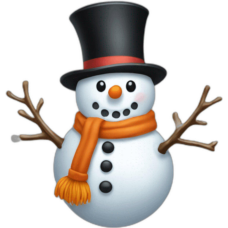 A snowman  emoji