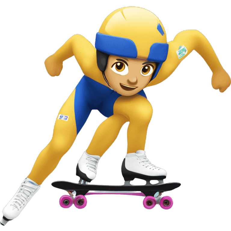 speed skating  emoji