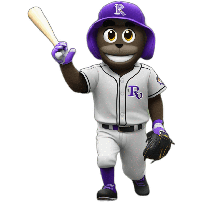 dinger rockies mascot emoji