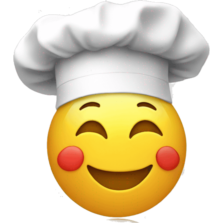 happy globe with a chef hat on top emoji