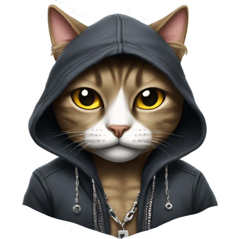 Gangster cat from the hood  emoji