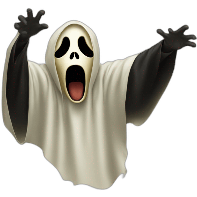 Ghostface scream emoji