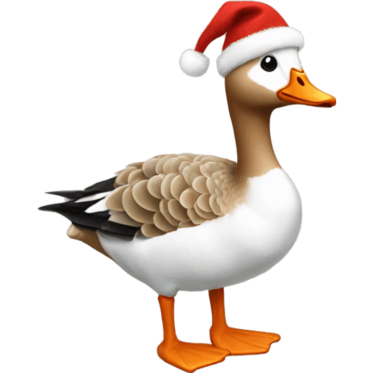 Goose wearing a Christmas sweater  emoji