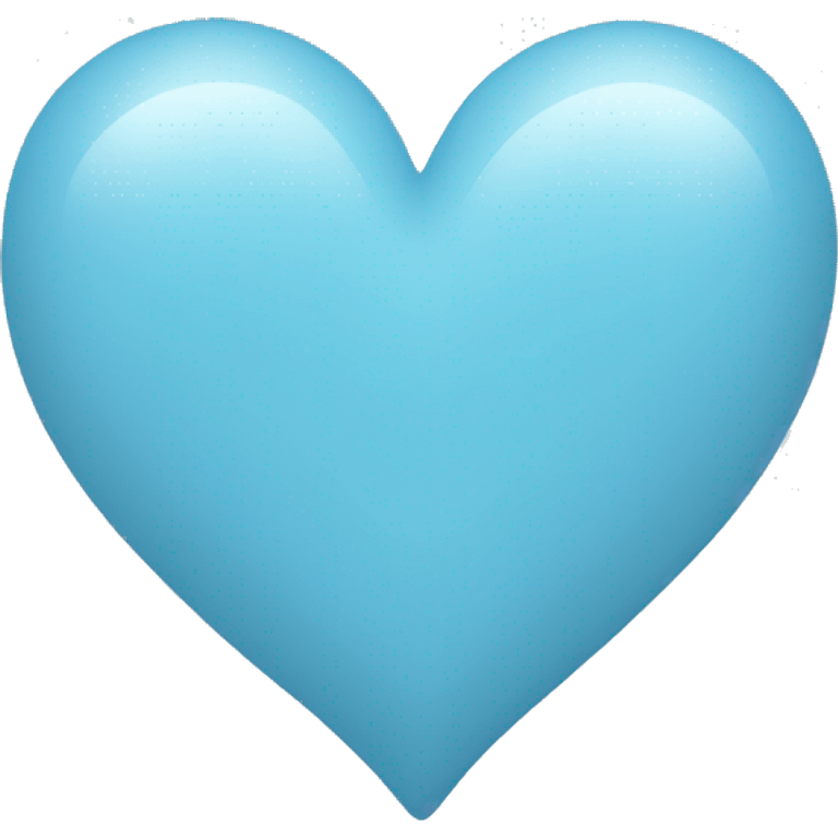 Light blue heart emoji