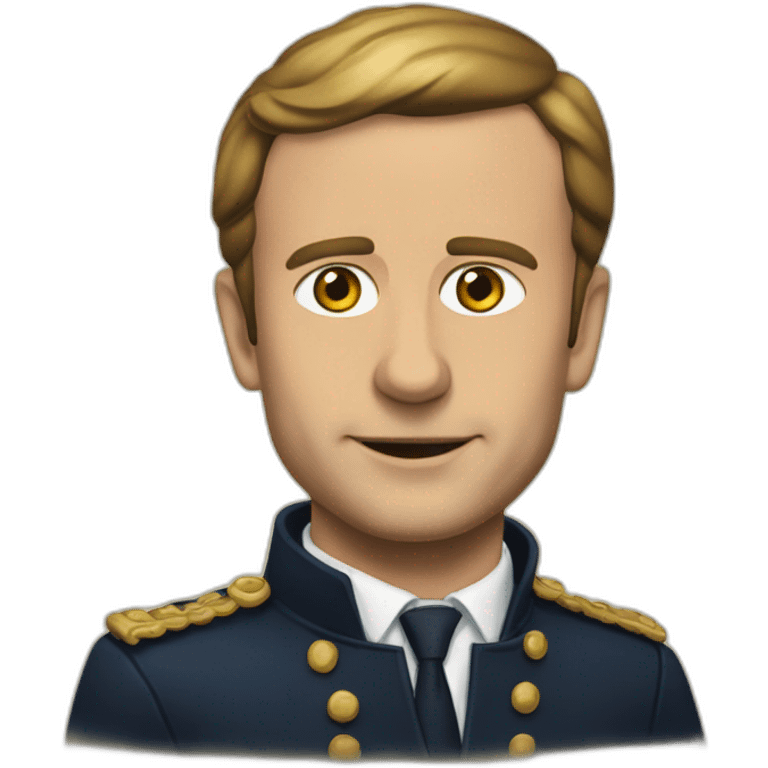 Macron sur chien emoji