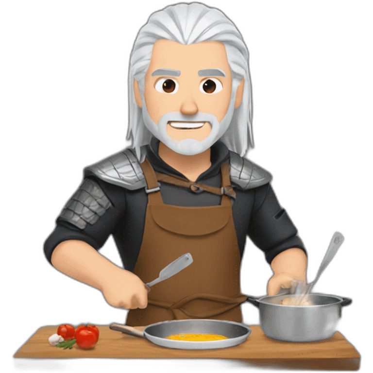 Geralt of rivia cooking emoji