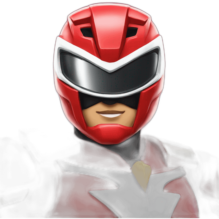 power ranger spd red drinking beer emoji