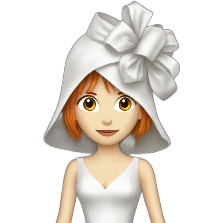 Mylène Farmer long dress sing emoji