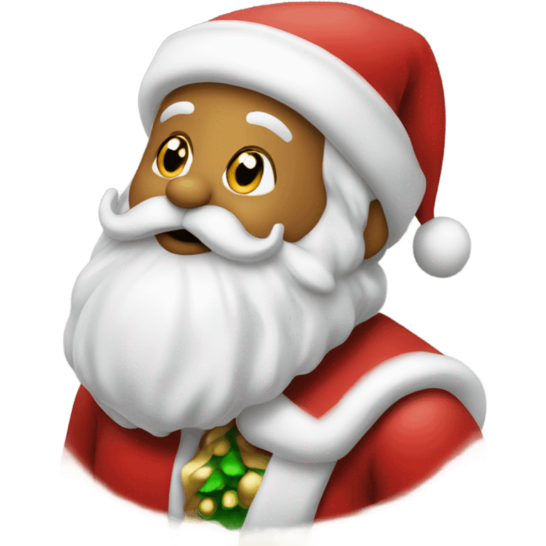 Kissing Santa Claus emoji