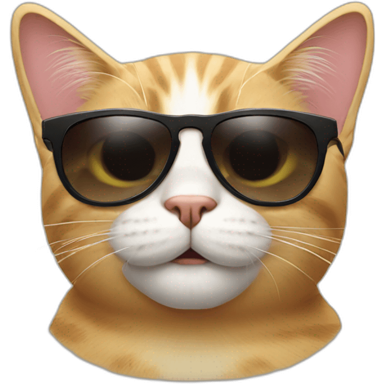 Cat wearing sunglasses  emoji