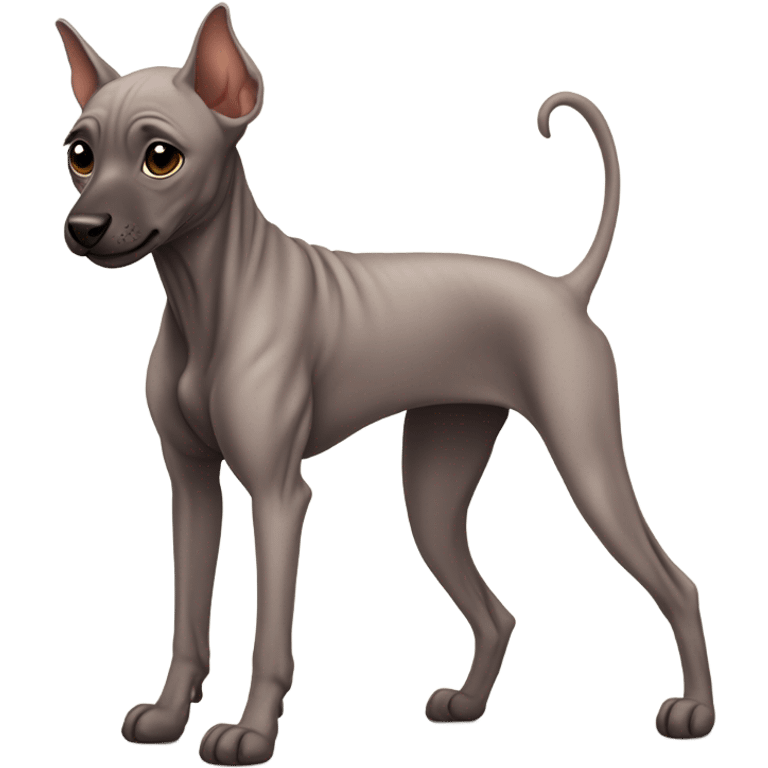 cute Xoloitzcuintle emoji