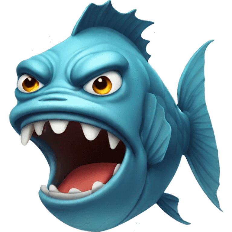 Angry fish emoji