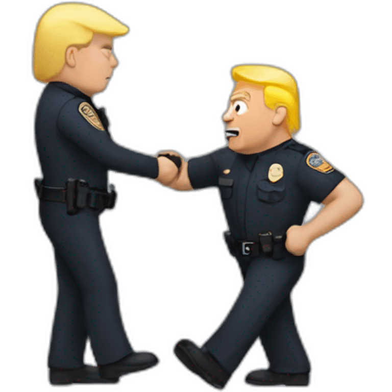 trump-getting-arrested emoji