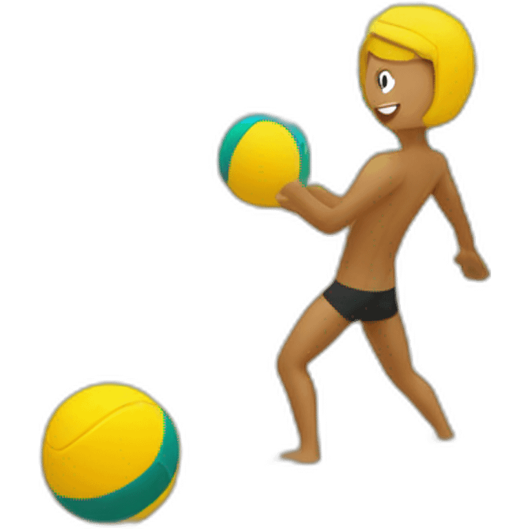 beach volley emoji