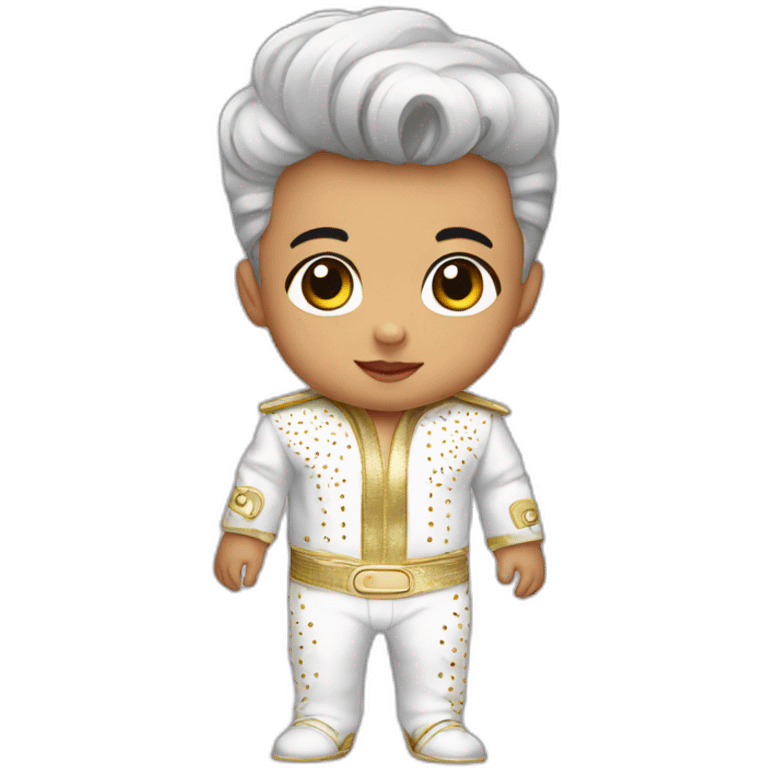 a baby in elvis costume emoji