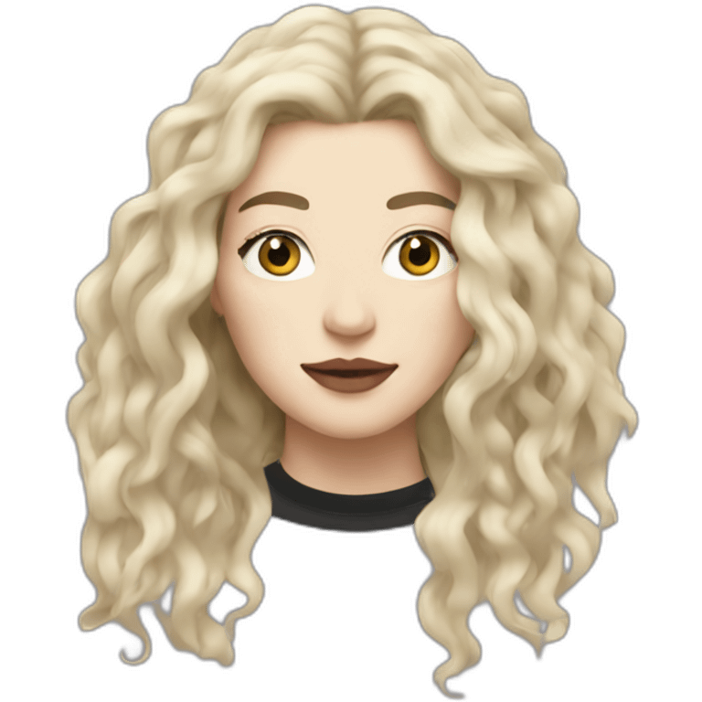 blonde lorde emoji