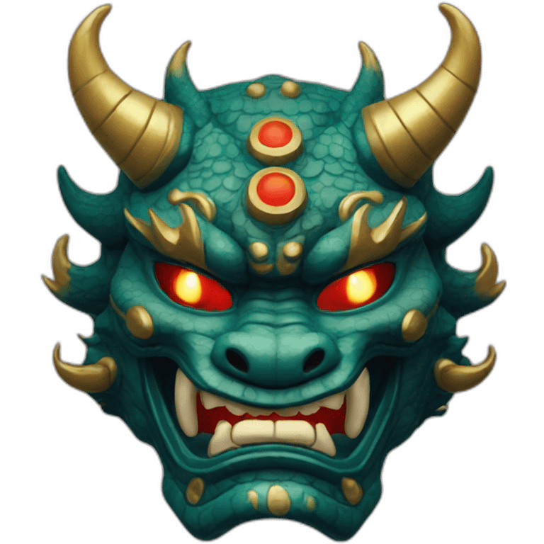 oni celestial dragon japanese mask emoji