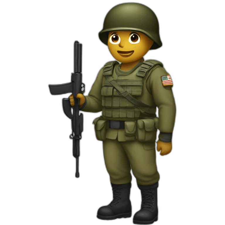 soldier with letter z emoji