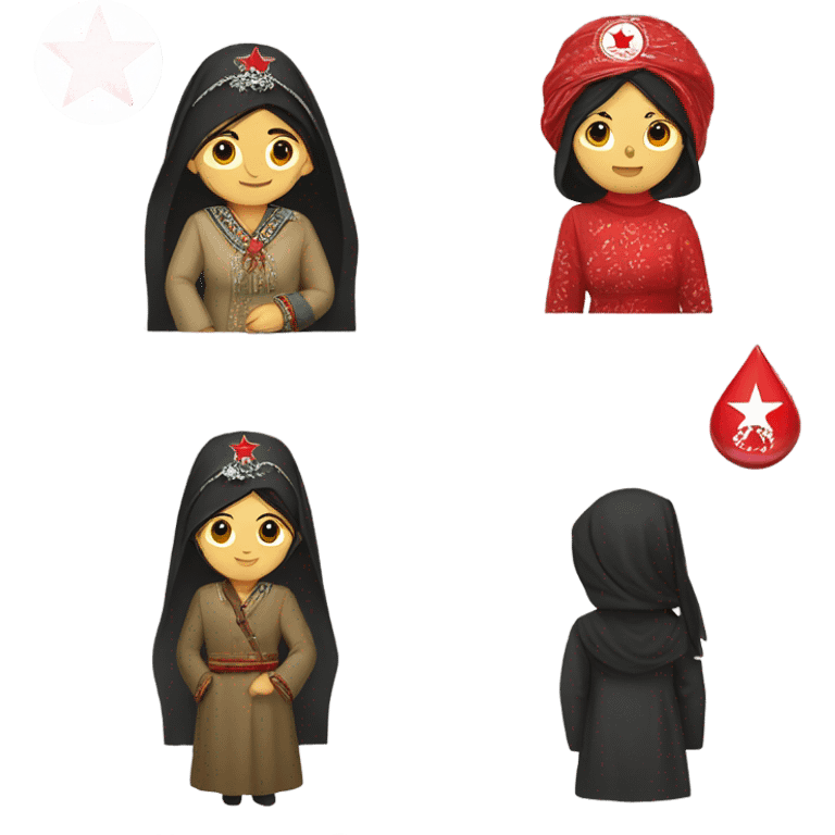 A female Afghan communist  emoji