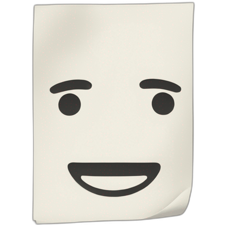 Orderly sheets of paper emoji