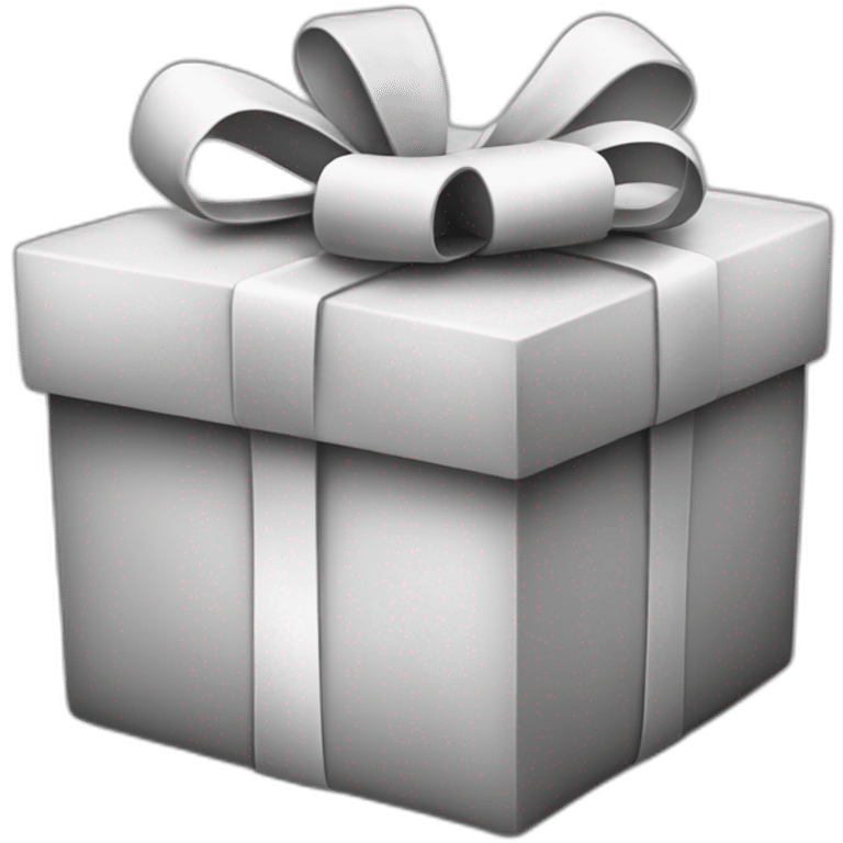 gift black and white emoji