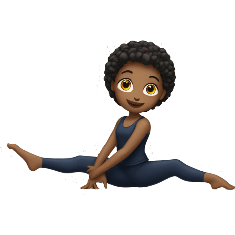 A girl doing the splits  emoji