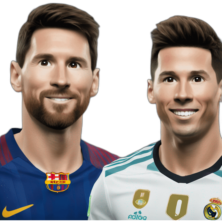 Messi y Ronaldo  emoji