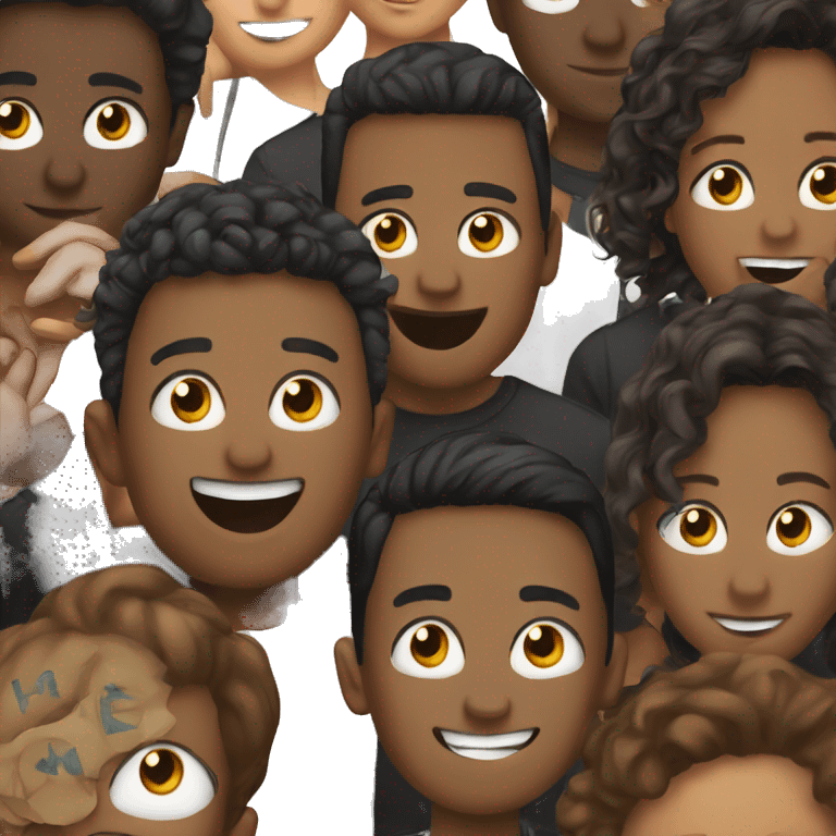 group of fans emoji