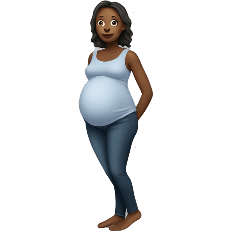 White pregnant woman  emoji