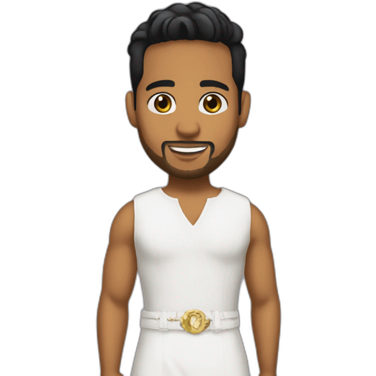 Romeo santos with a short dress emoji