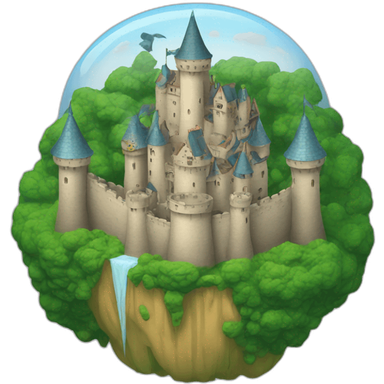 castle on a brain emoji