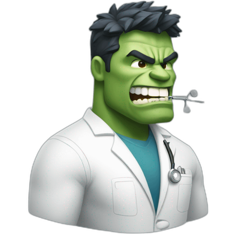 Dentist hulk emoji