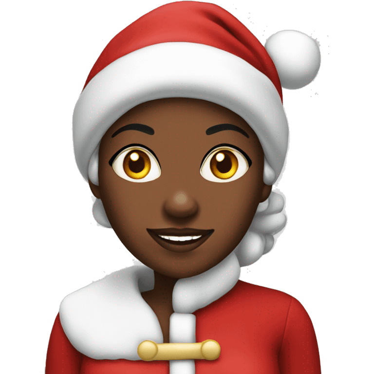 Black me and Mrs Santa Claus emoji