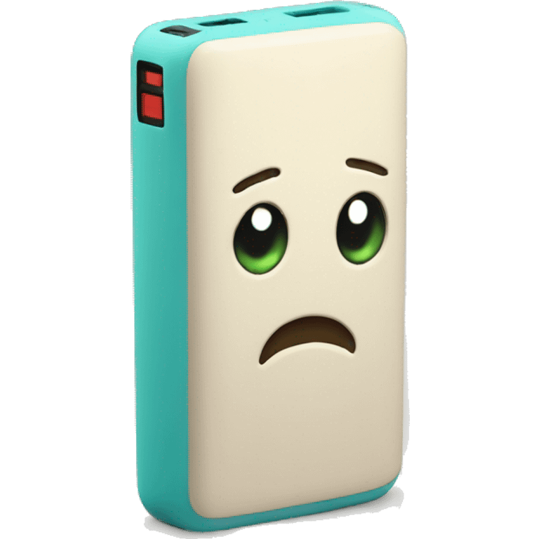 sad powerbank emoji