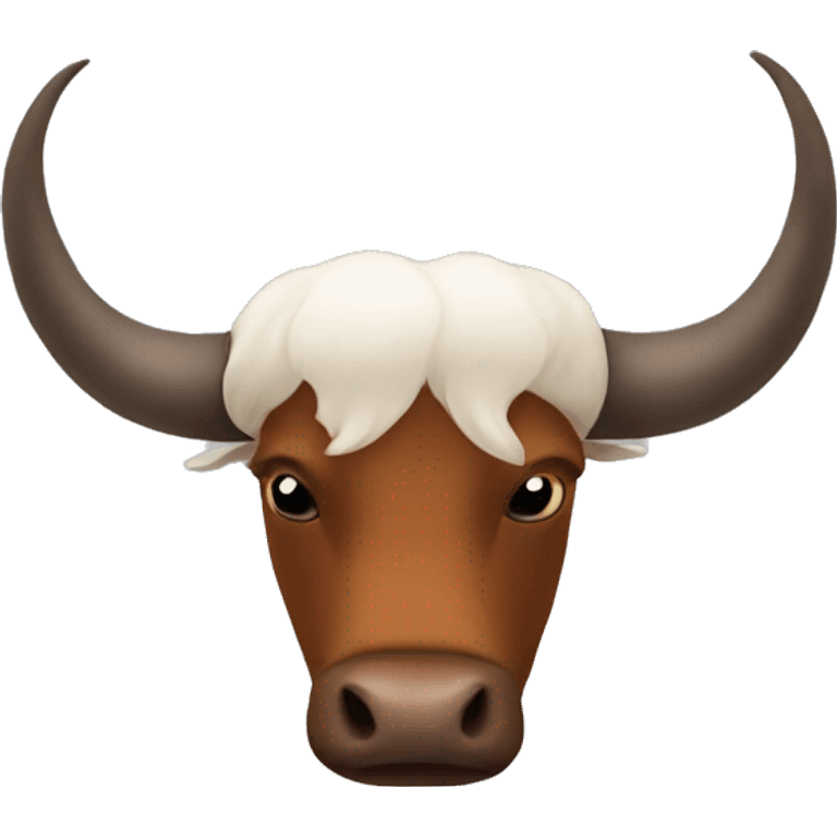 Ox horns upside down emoji