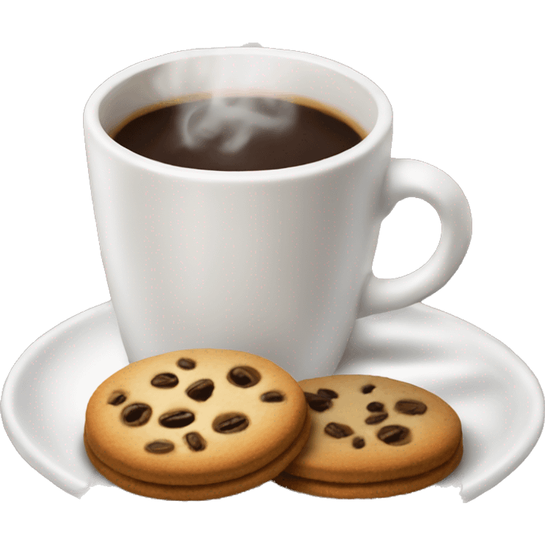 Coffe and cookies  emoji