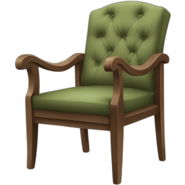 a surprised chair emoji