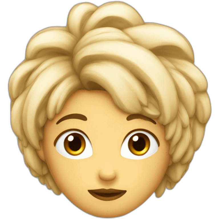 Coeur brisé cheveux emoji