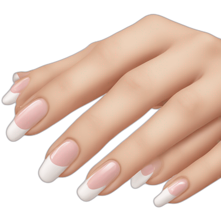 French hand manicure emoji