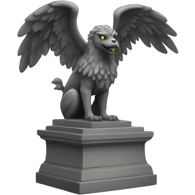 Griffin statues emoji