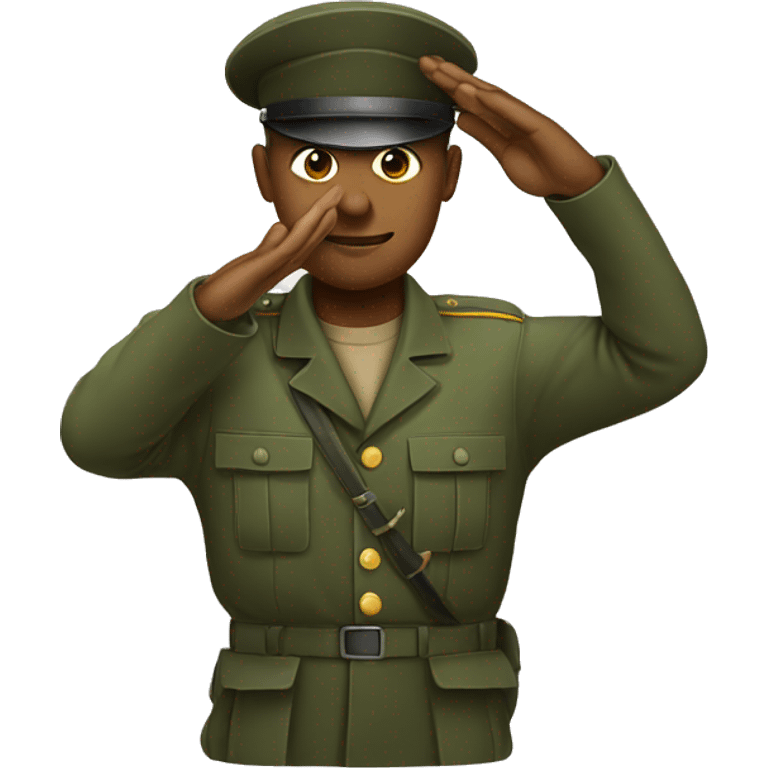 Soldier saluting emoji