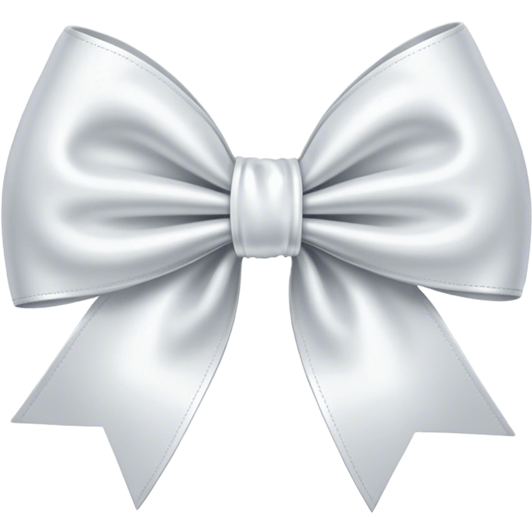 white satin bow emoji