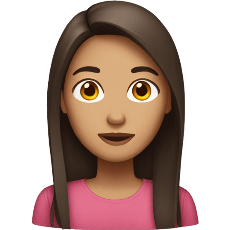 filipino woman with straight brown hair emoji